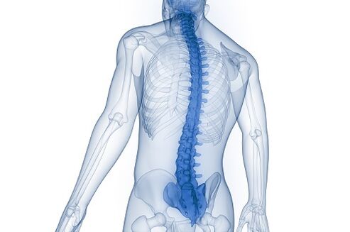 Lower back pain due to strained back muscles