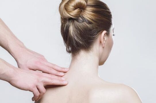 Neck pain caused by cervical osteochondrosis